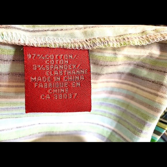 Jane Blue Striped Blouse with Floral Accents - Picture 5 of 7